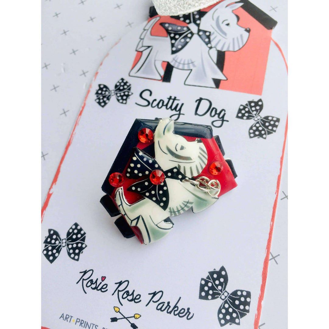 Scottie Dog Brooch by Rosie Rose Parker