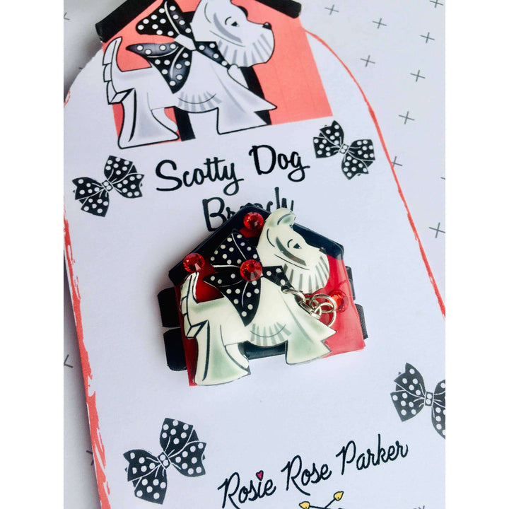 Scottie Dog Brooch by Rosie Rose Parker