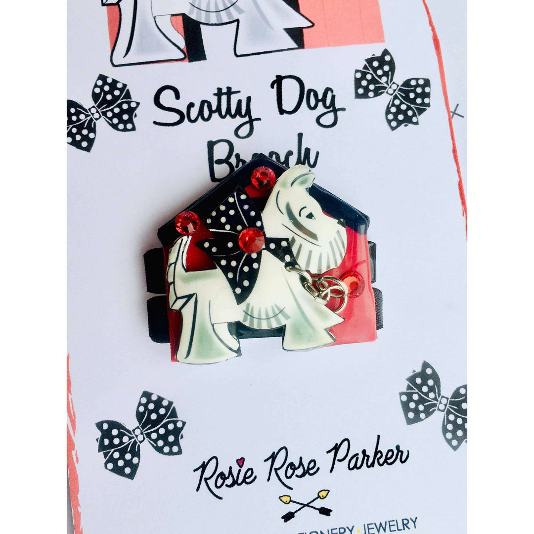 Scottie Dog Brooch by Rosie Rose Parker