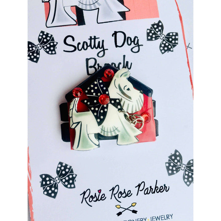 Scottie Dog Brooch by Rosie Rose Parker