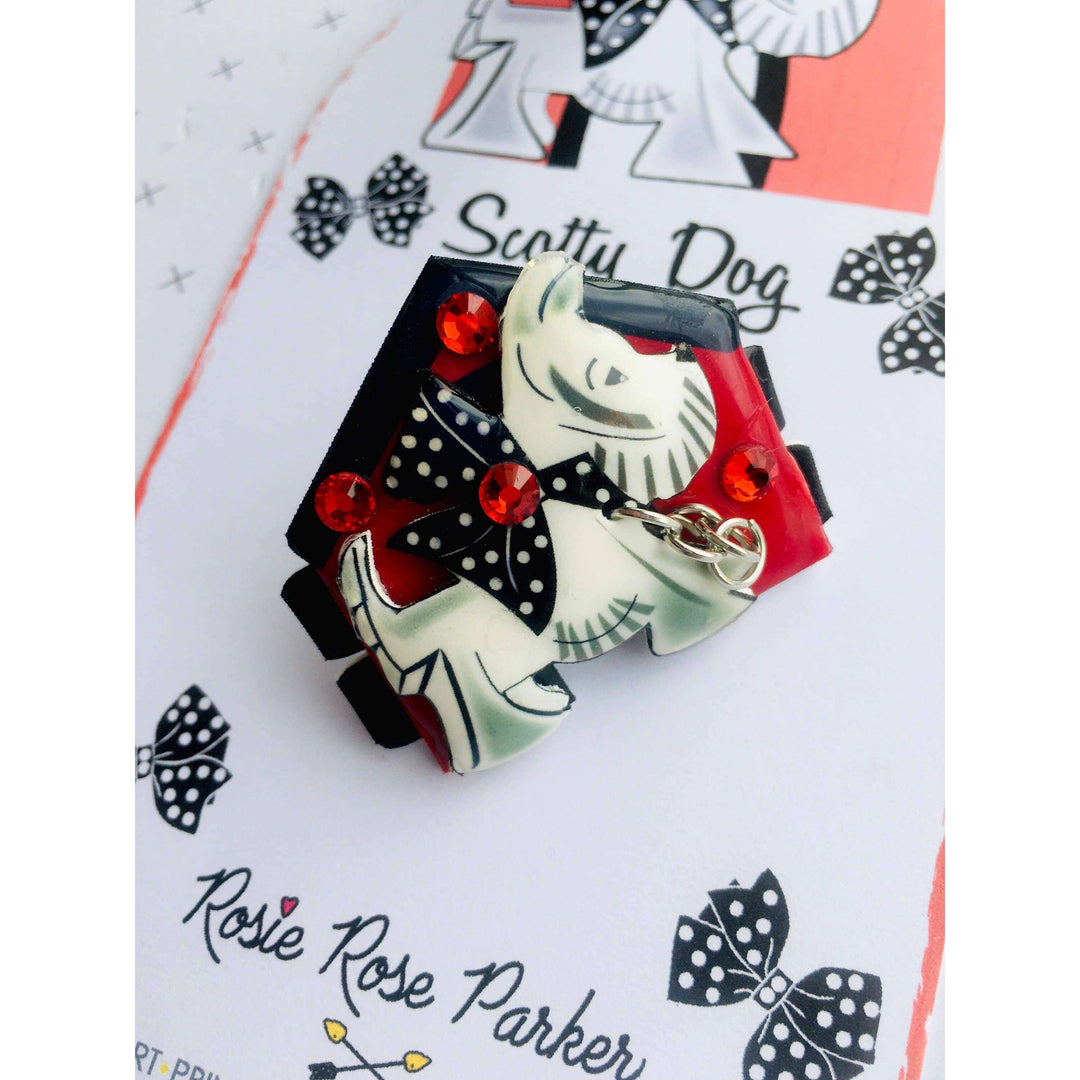 Scottie Dog Brooch by Rosie Rose Parker