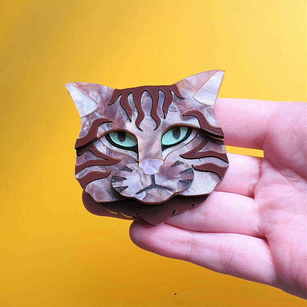 Scottish Wildcat Bronze Shimmer Colourway Necklace by Cherryloco Jewellery 4