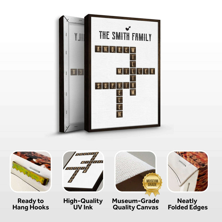 Scrabble Family Name Sign