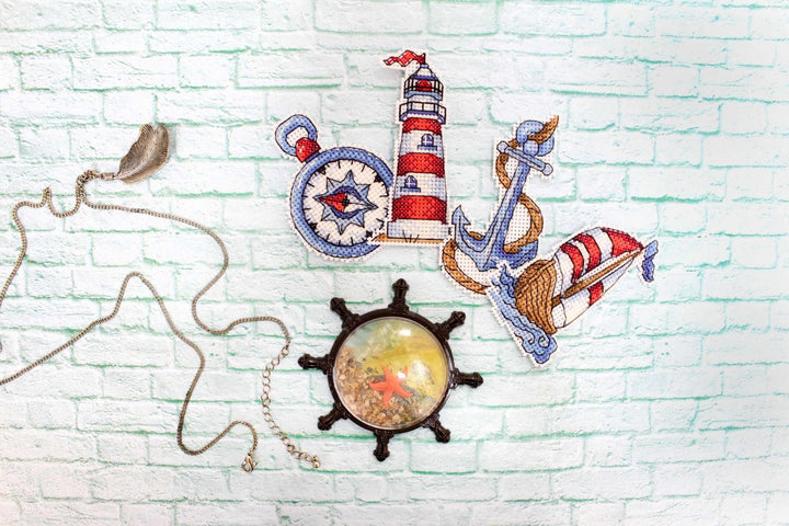 Sea Mood P-275 / SR-275  Plastic Canvas Counted Cross Stitch Kit