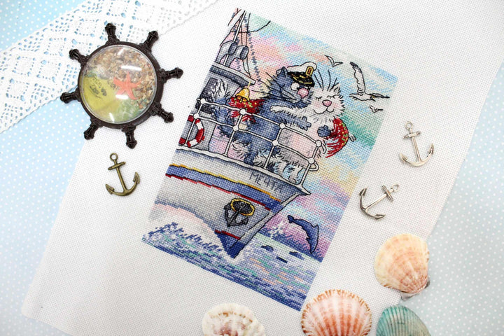 Sea of Love SNV-686 Counted Cross Stitch Kit