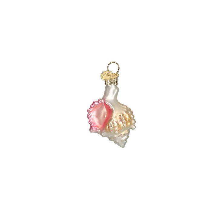 Old World Christmas Sea Shell Blown Glass Ornament Set
