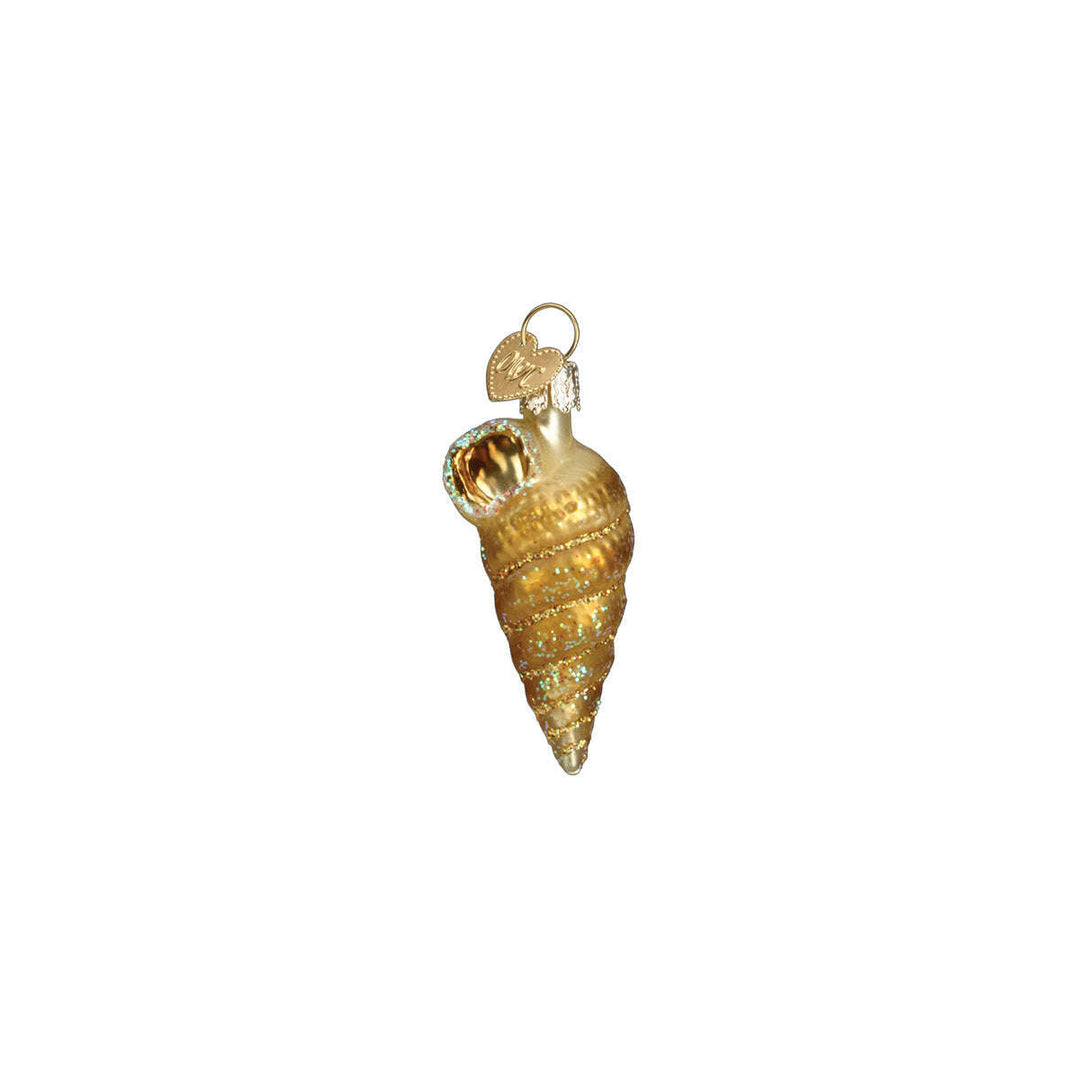 Old World Christmas Sea Shell Blown Glass Ornament Set