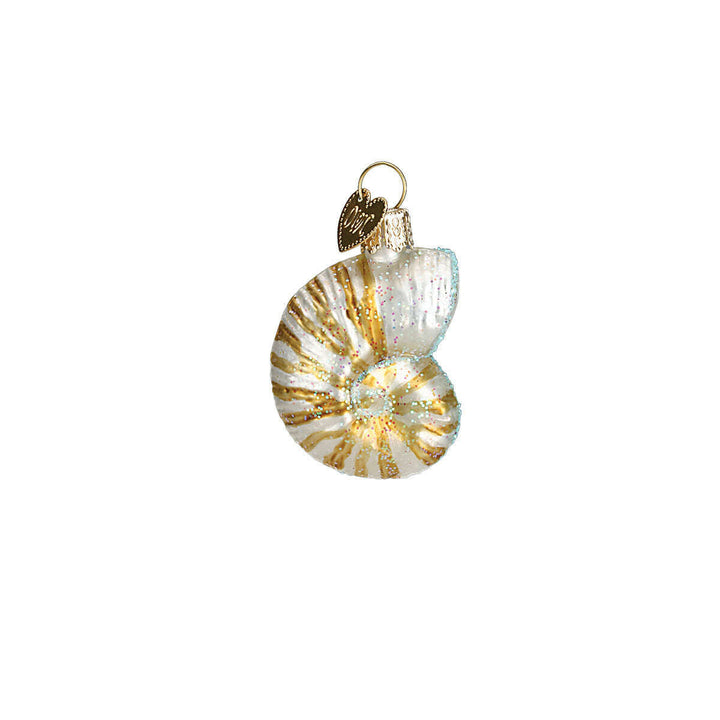 Old World Christmas Sea Shell Blown Glass Ornament Set