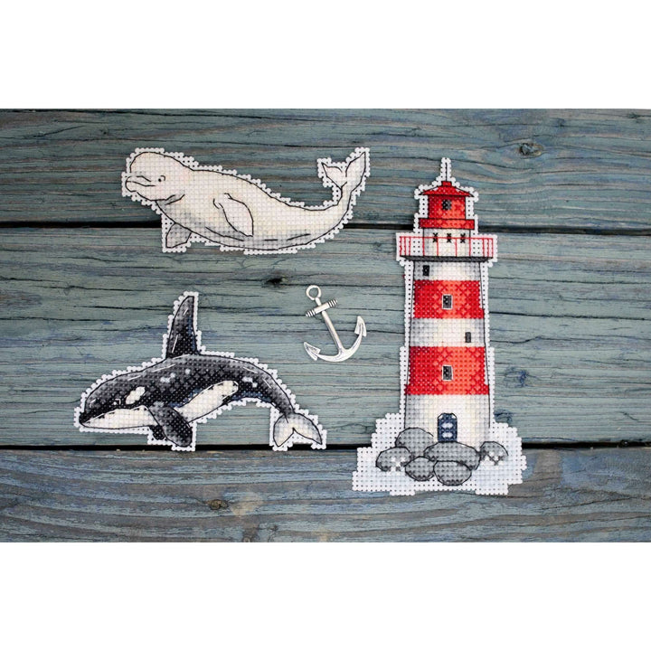 Sea Story P-333 / SR-333 Plastic Canvas Counted Cross Stitch Kit