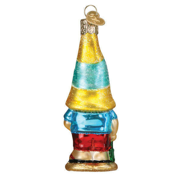 Old World Christmas Seaside Gnome Blown Glass Ornament