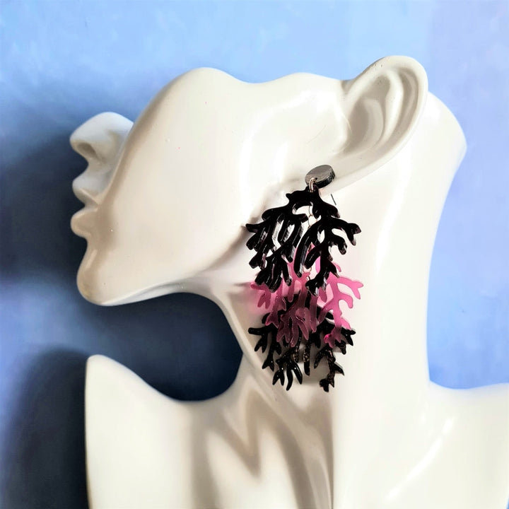 Seaweed Charm Earrings by Cherryloco Jewellery 4