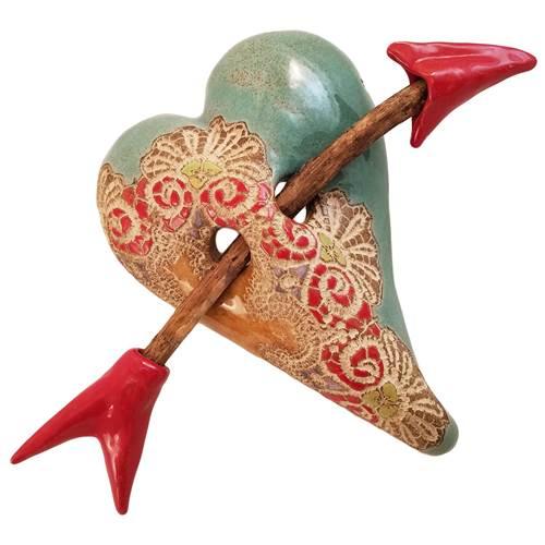 Secret Valentine Heart w/ Arrow by Laurie Pollpeter Eskenazi - Quirks!