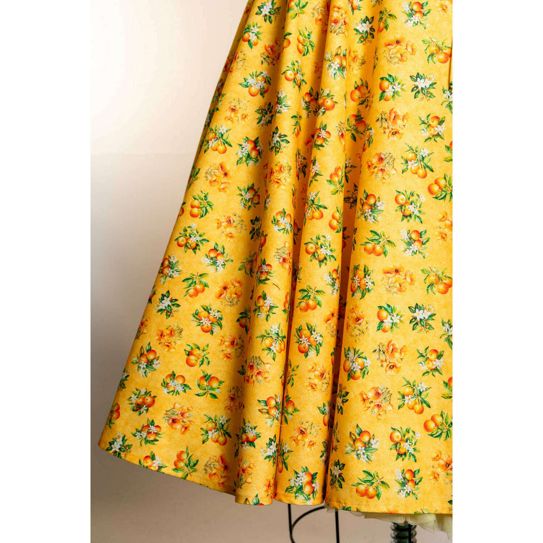 Serena Swing Dress- Orange County, Sunshine