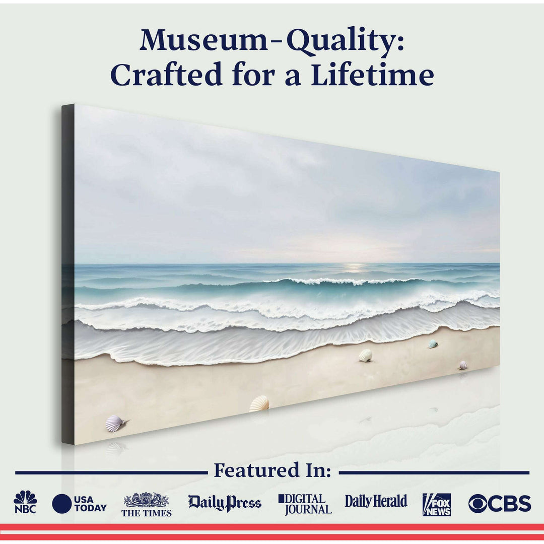 Serene Ocean Wave Coastal Wall Art III