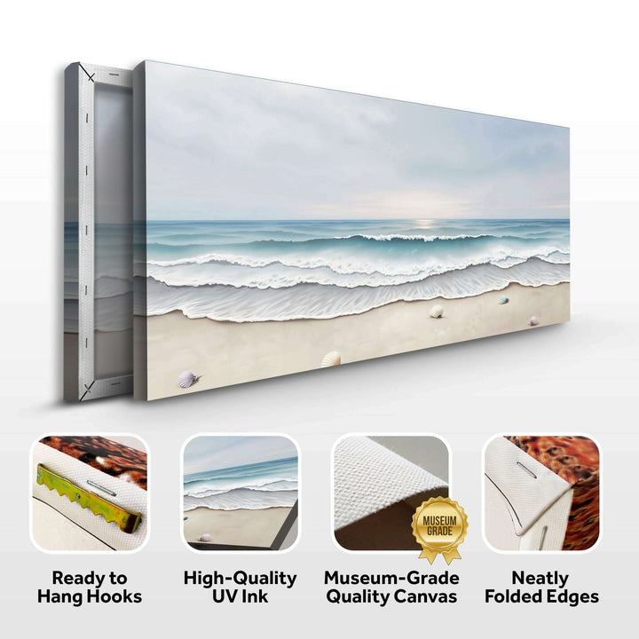 Serene Ocean Wave Coastal Wall Art III
