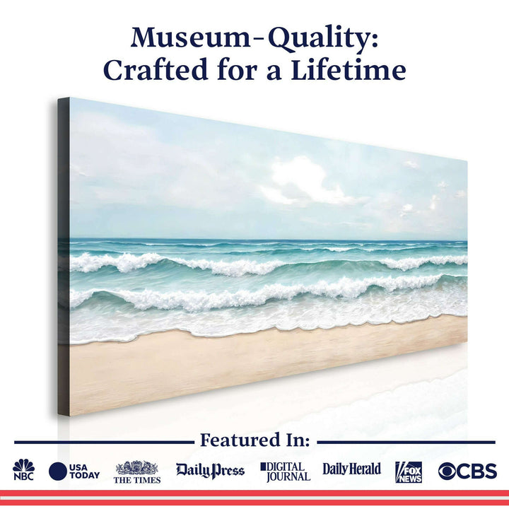 Serene Ocean Wave Coastal Wall Art