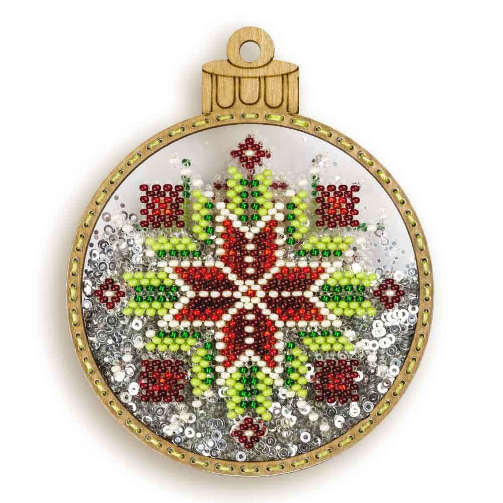 Set for embroidery with beads on a plastic base FLPL-057