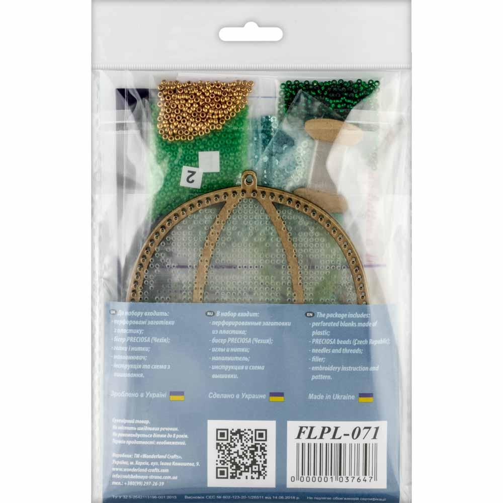 Set for embroidery with beads on a plastic base FLPL-071