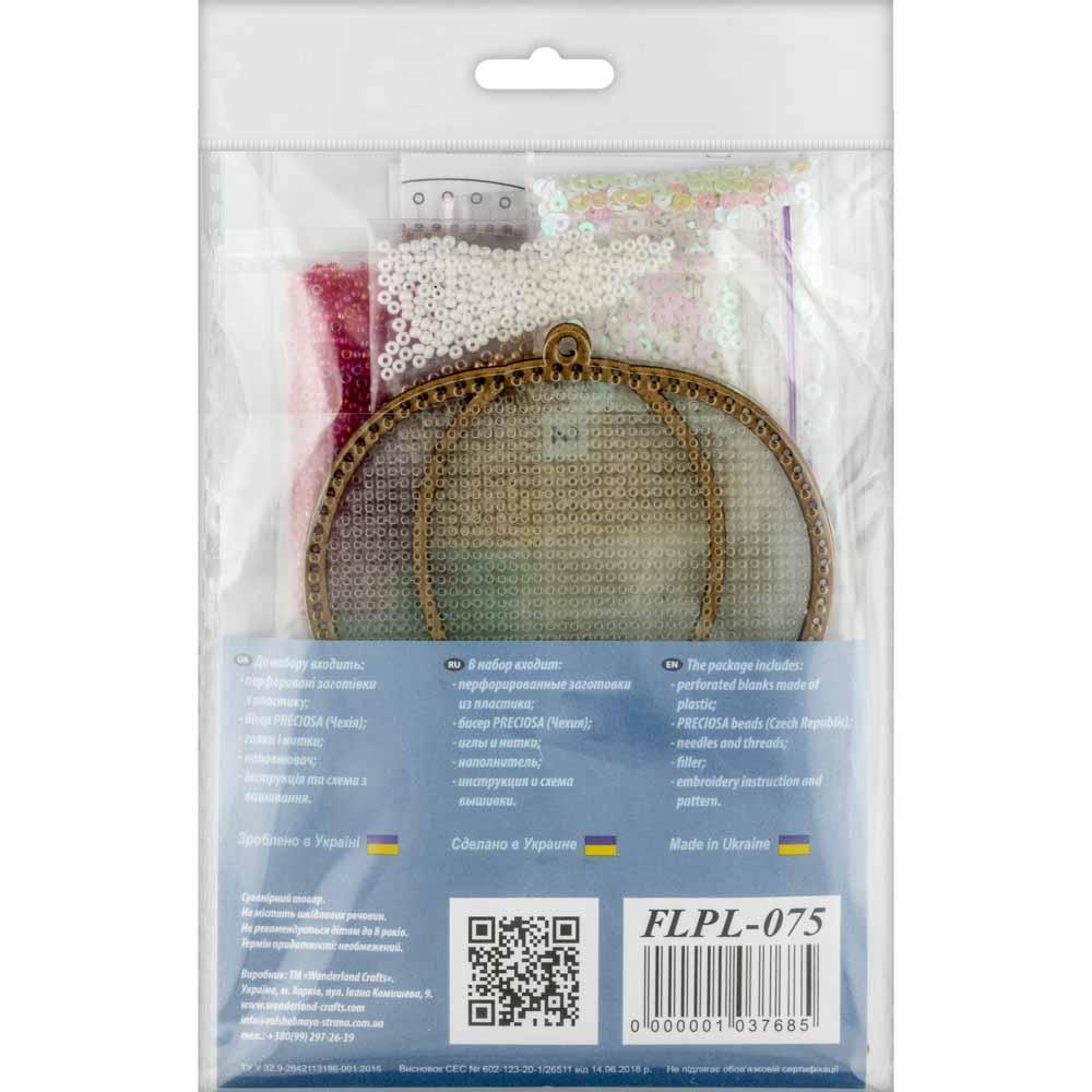 Set for embroidery with beads on a plastic base FLPL-075