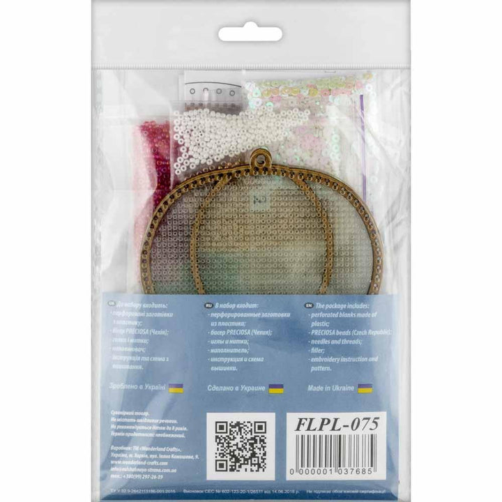 Set for embroidery with beads on a plastic base FLPL-075