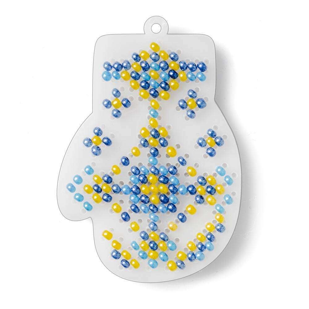 Set for embroidery with beads on a plastic base FLPL-095