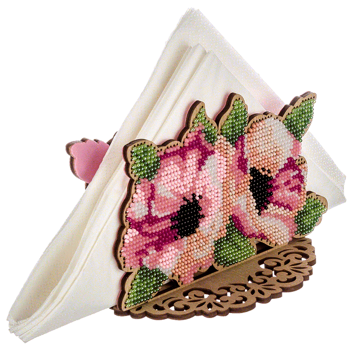 Set for embroidery with beads on wood FLK-247