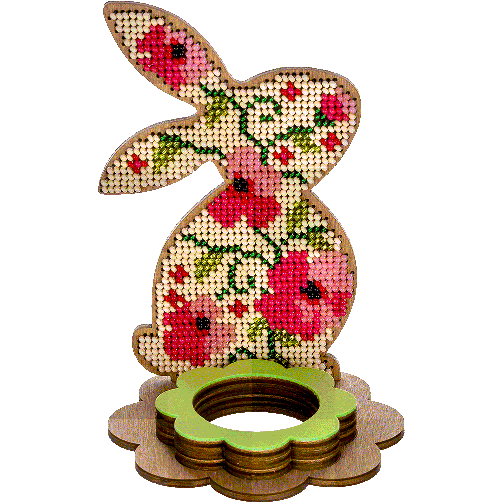 Set for embroidery with beads on wood FLK-267