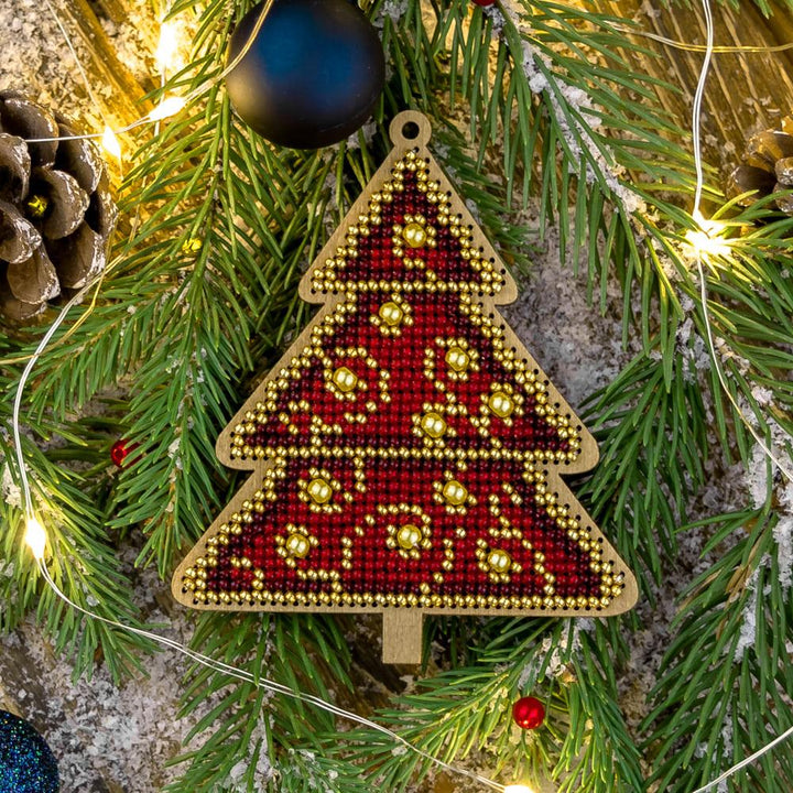 Set for embroidery with beads on wood FLK-317