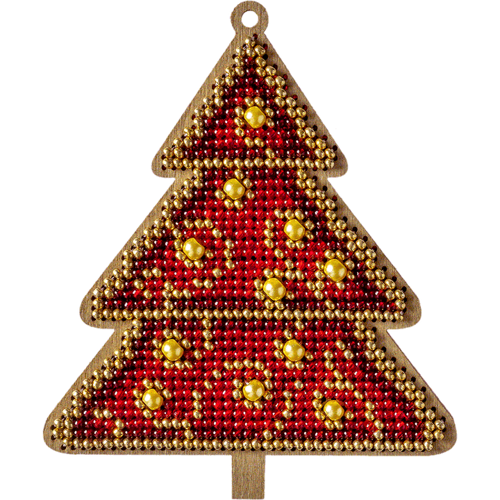 Set for embroidery with beads on wood FLK-317