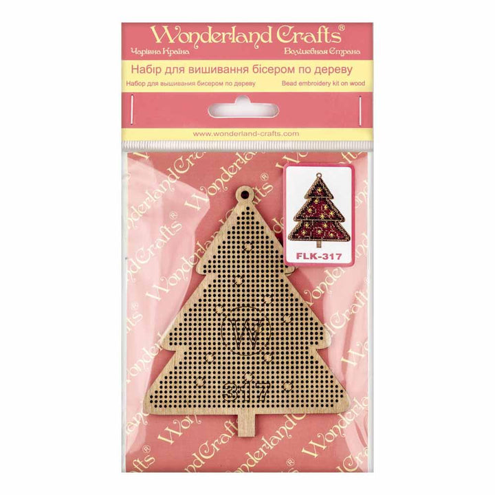 Set for embroidery with beads on wood FLK-317