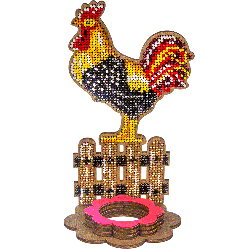 Set for embroidery with beads on wood FLK-333