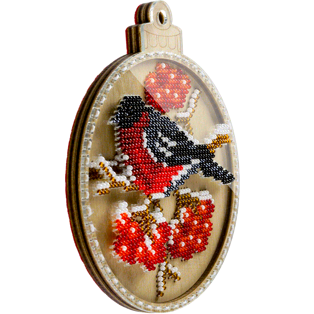 Set for embroidery with beads on wood FLK-367