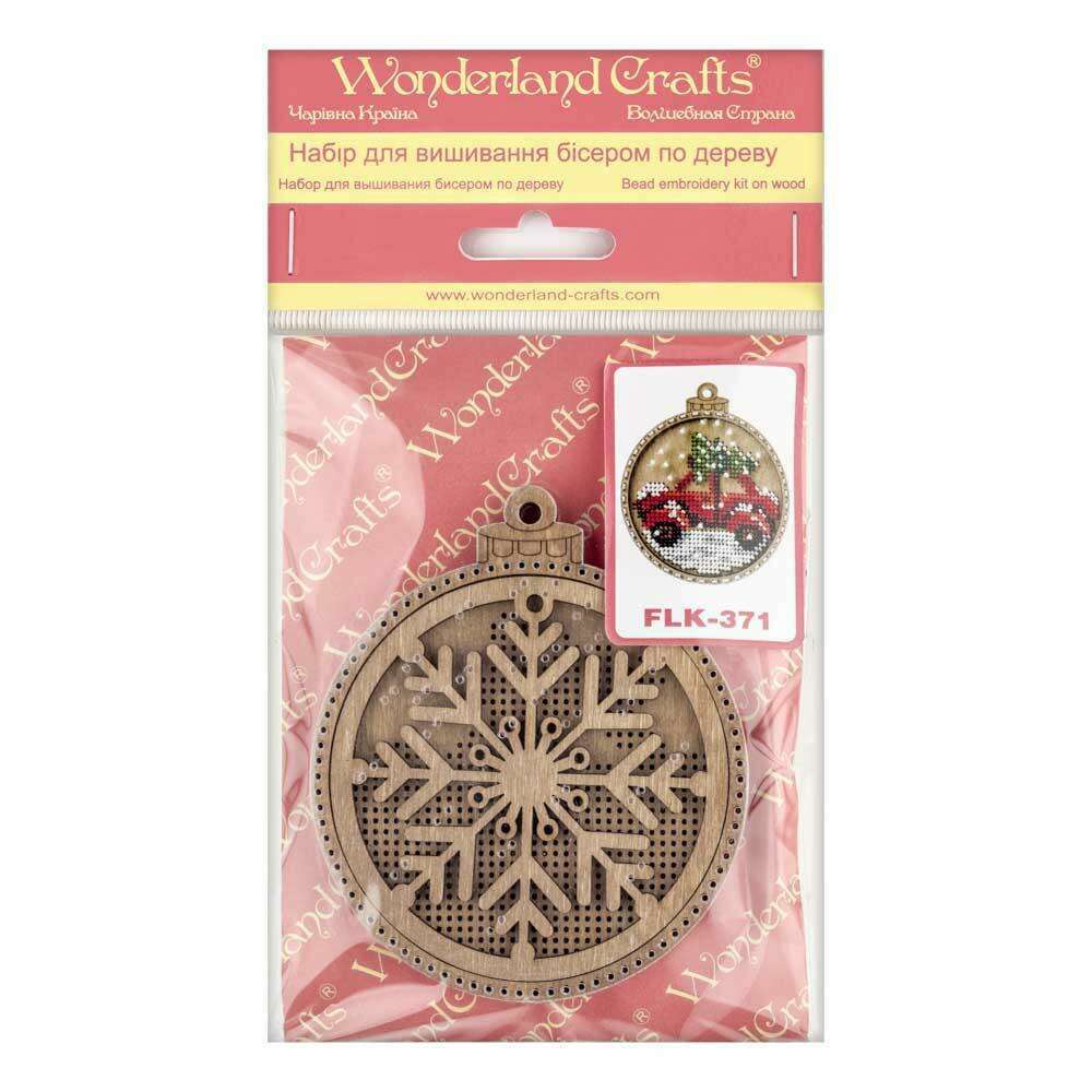 Set for embroidery with beads on wood FLK-371