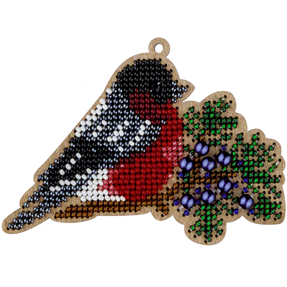 Set for embroidery with beads on wood FLK-381