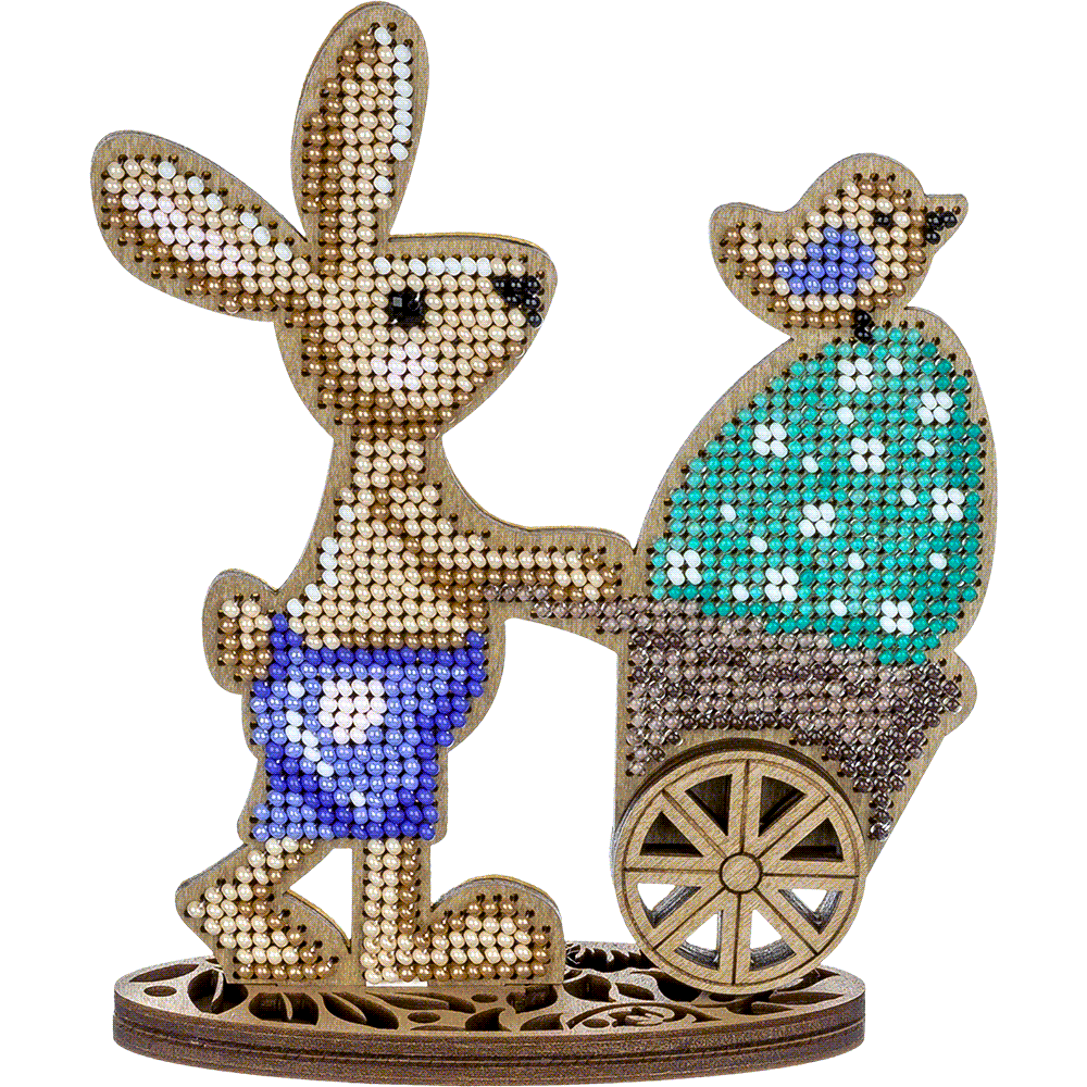 Set for embroidery with beads on wood FLK-426