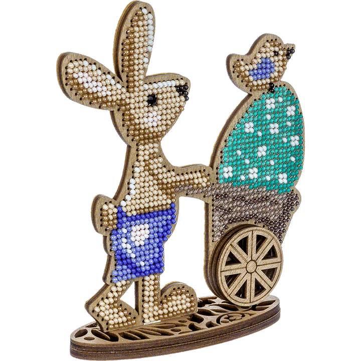 Set for embroidery with beads on wood FLK-426