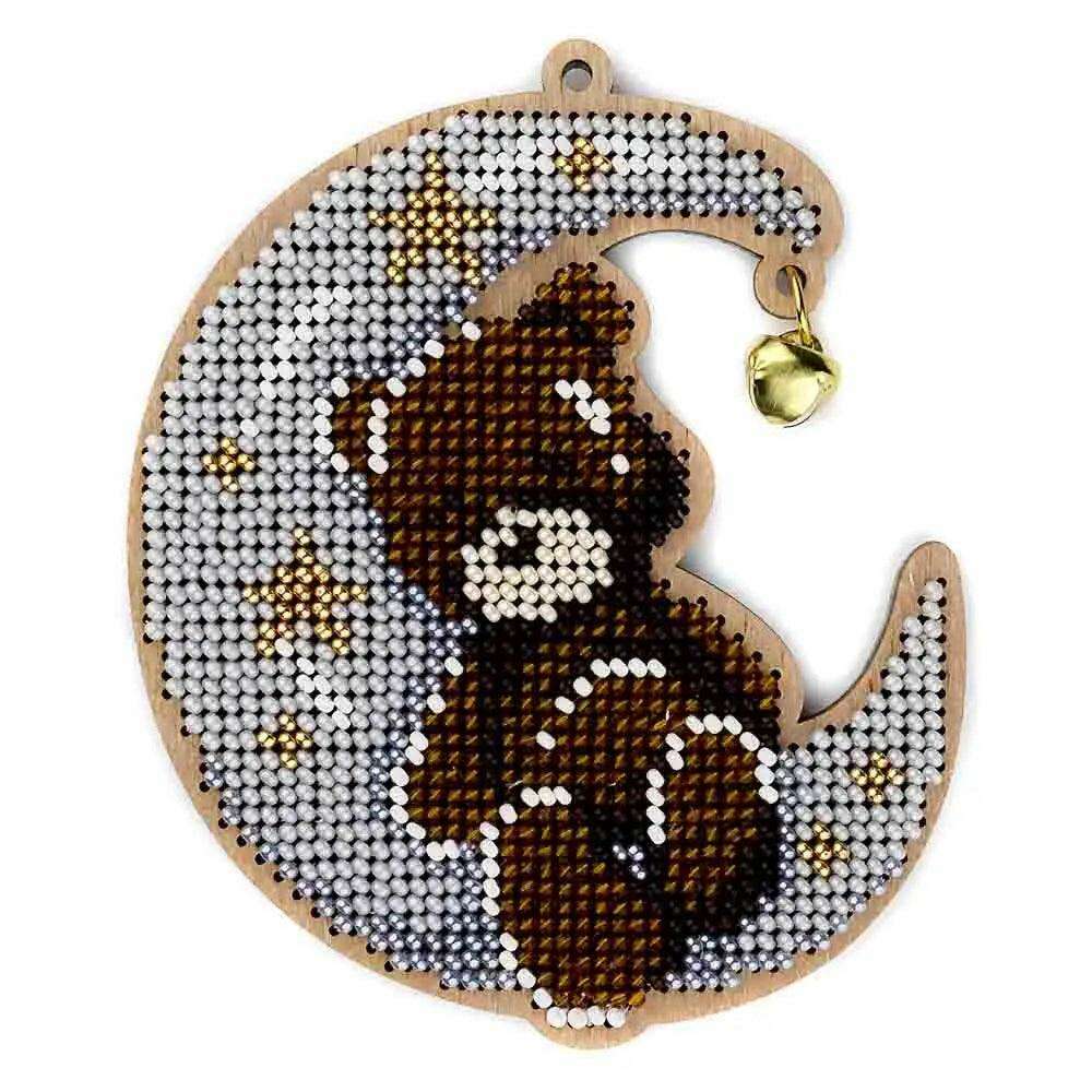 Set for embroidery with beads on wood FLK-507