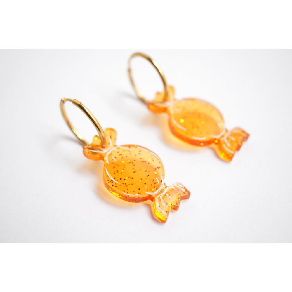 Set Of 4 Caramel Earrings by Laliblue 4