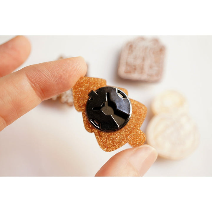 Set of 4 Gingerbread Cookie Button Covers by Laliblue 4