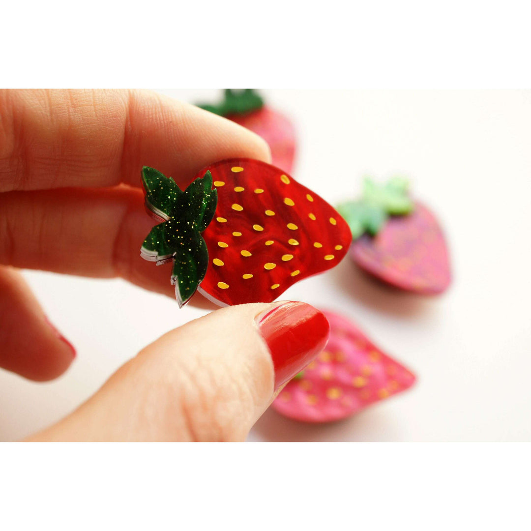 Set of 4 Strawberry Button Covers – view 3