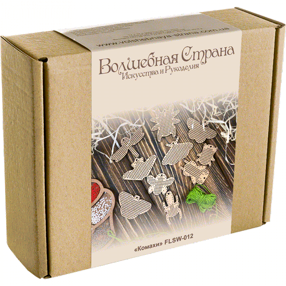 Set of blanks for embroidery on wood FLSW-012