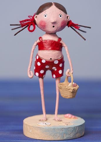 Shelly Sells Seashells Beach Figurine by Lori Mitchell - Quirks!