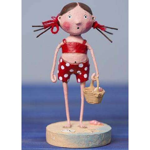 Shelly Sells Seashells Beach Figurine by Lori Mitchell - Quirks!