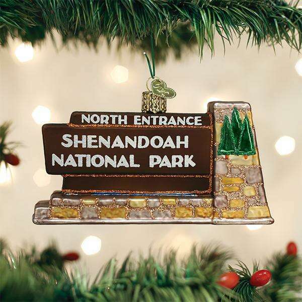 Old World Christmas Shenandoah National Park Blown Glass Ornament
