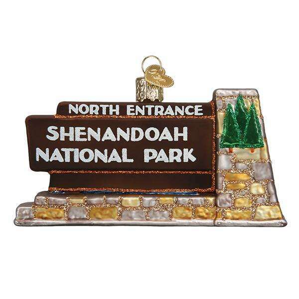 Old World Christmas Shenandoah National Park Blown Glass Ornament