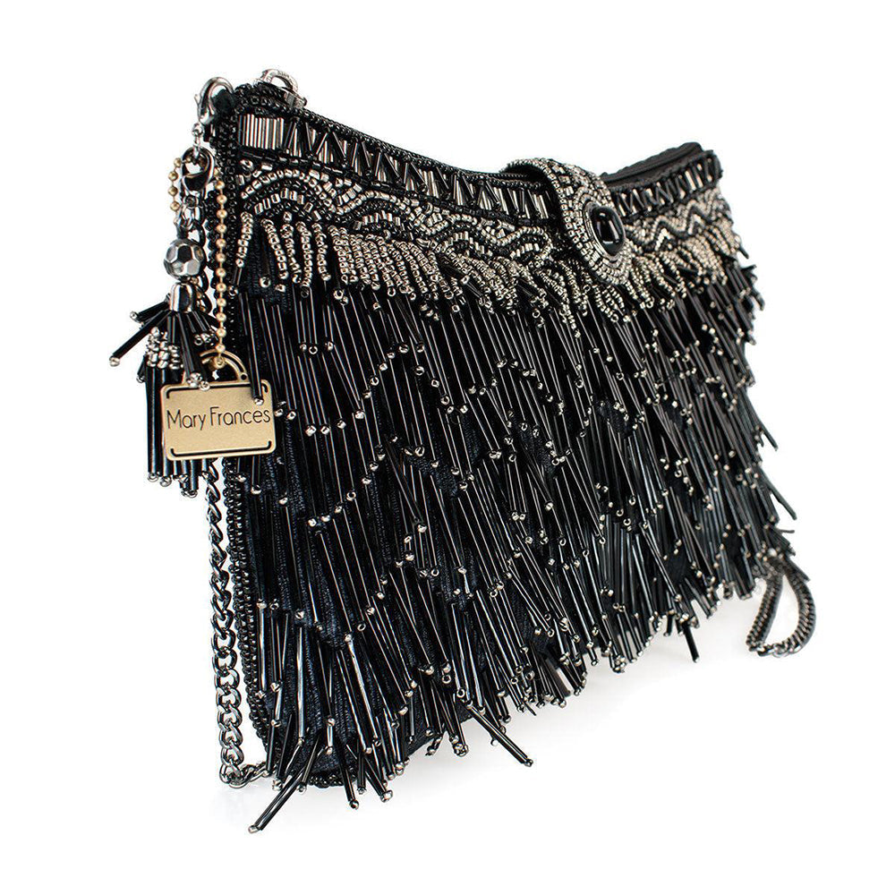 Shimmy, Black Crossbody Handbag by Mary Frances image 2