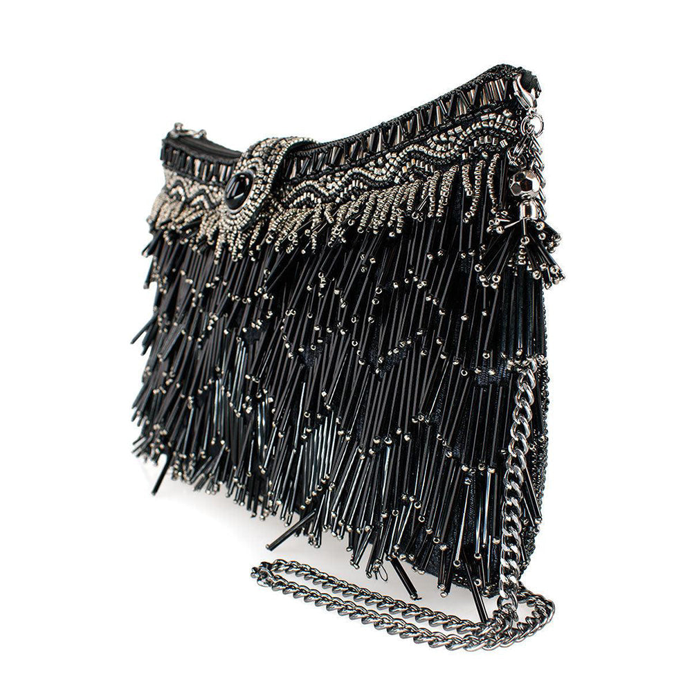 Shimmy, Black Crossbody Handbag by Mary Frances image 3