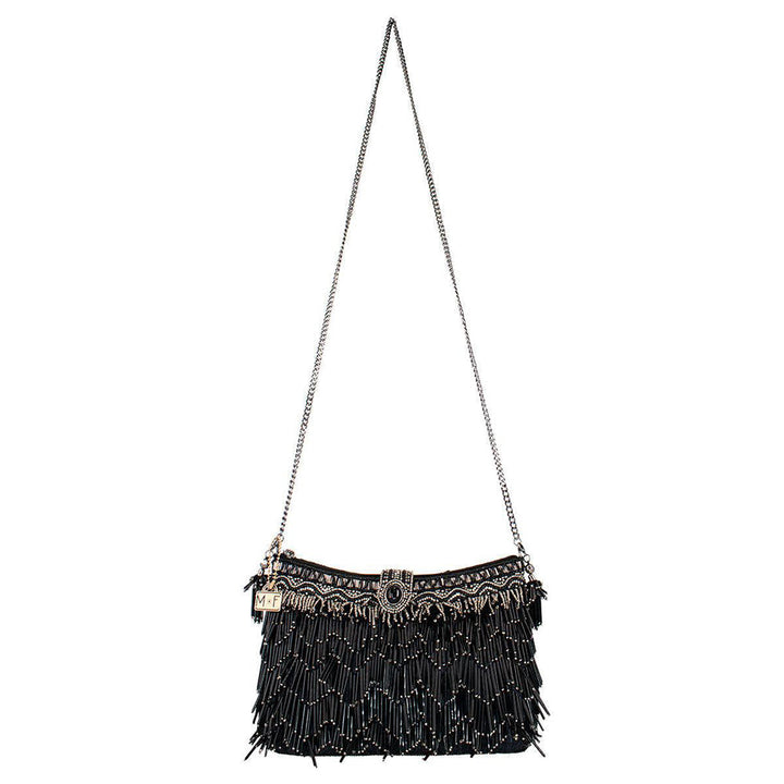 Shimmy, Black Crossbody Handbag by Mary Frances image 5