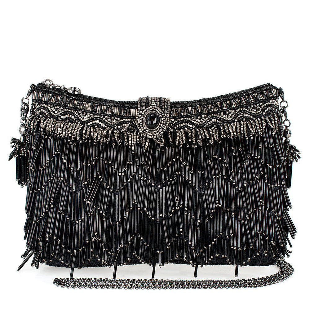 Shimmy, Black Crossbody Handbag by Mary Frances image