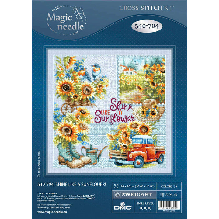 Shine like a Sunflouer! 540-704 Counted Cross-Stitch Kit